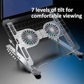 Foldable Dual Fan Laptop Cooling Stand Dubai UAE portable adjustable laptop cooler for gaming work and everyday use