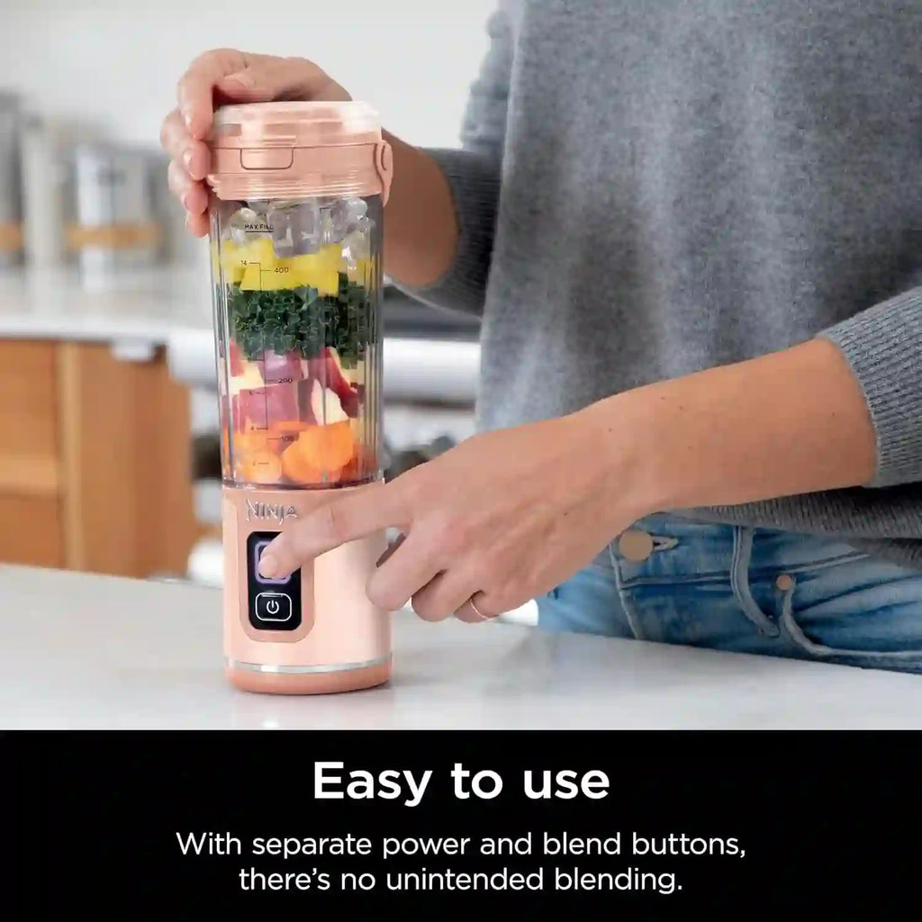 Ninja Blast Portable Blender 400ml Pink Dubai UAE portable USB rechargeable blender for smoothies protein shakes fresh juice and travel