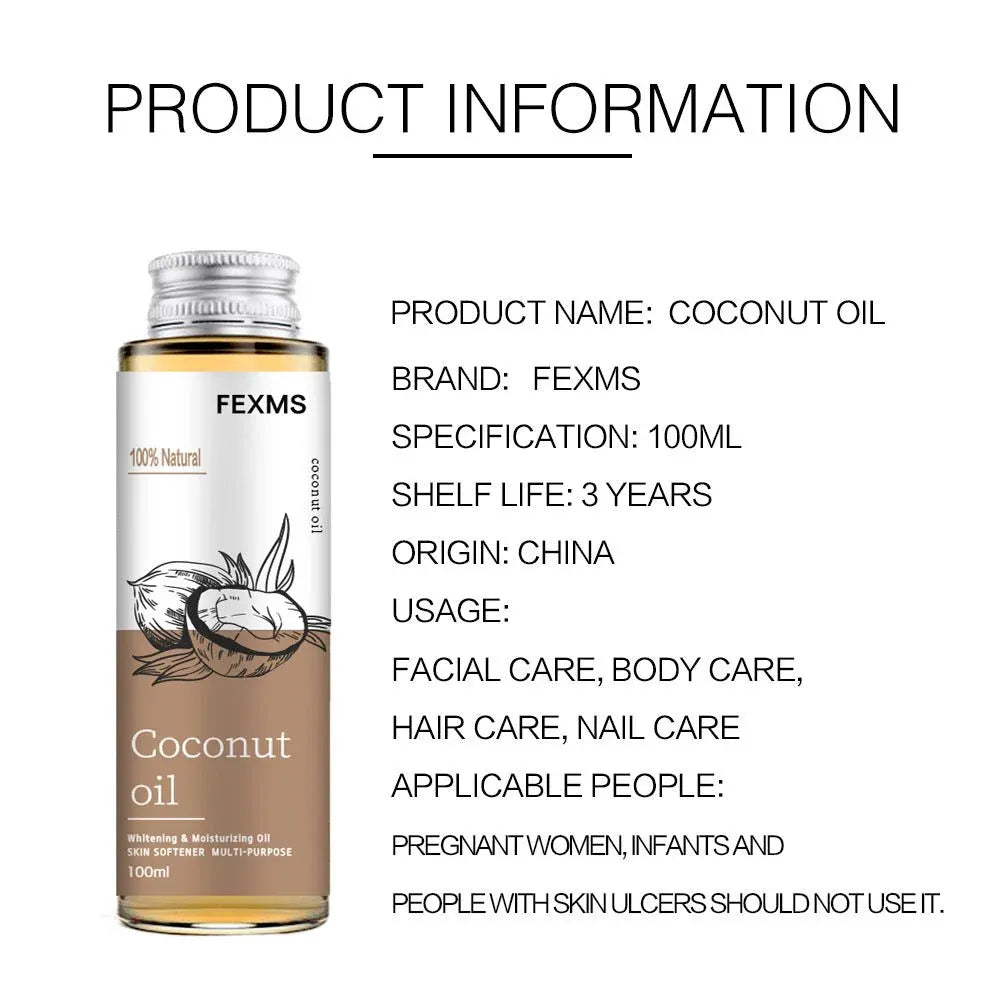 Coconut Body Care Massage Essential Oil 100ml Dubai UAE nourishing massage oil for deep hydration relaxation and silky smooth skin