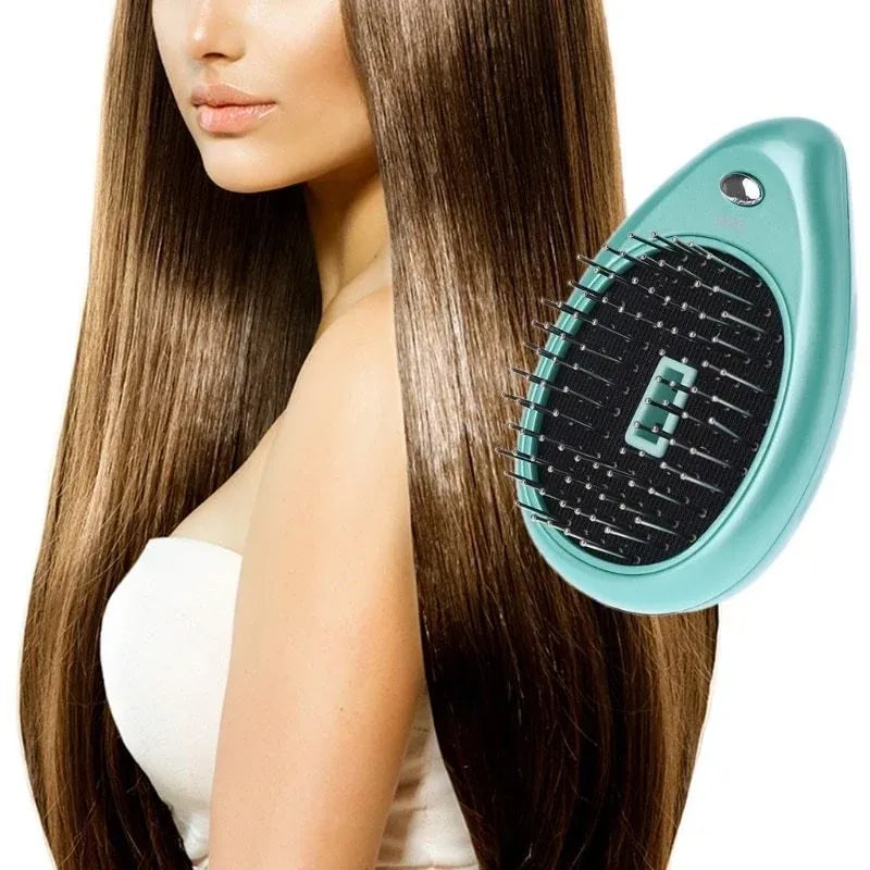 Electric Ionic Massage Comb with Vibration Dubai UAE electric ionic hair massage comb with vibrating scalp massage for hair care relaxation and everyday grooming