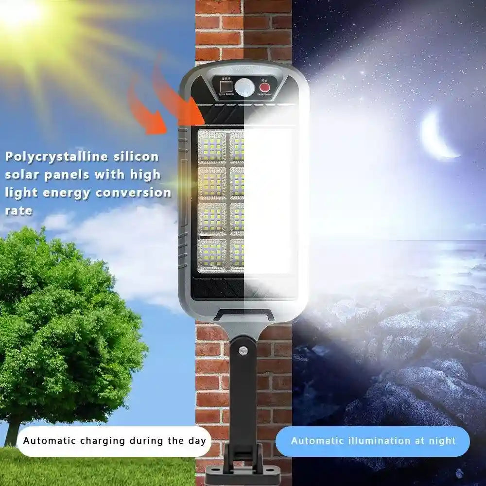 COB Solar Sensor Light 144 LED with Remote Dubai UAE outdoor solar security light with 144 LED motion sensor and remote control