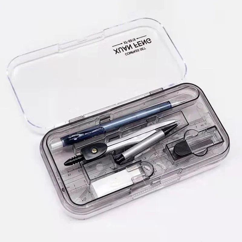Precision Math Geometry Set with Compass Kit Dubai UAE complete geometry box with compass ruler protractor and math drawing tools for students