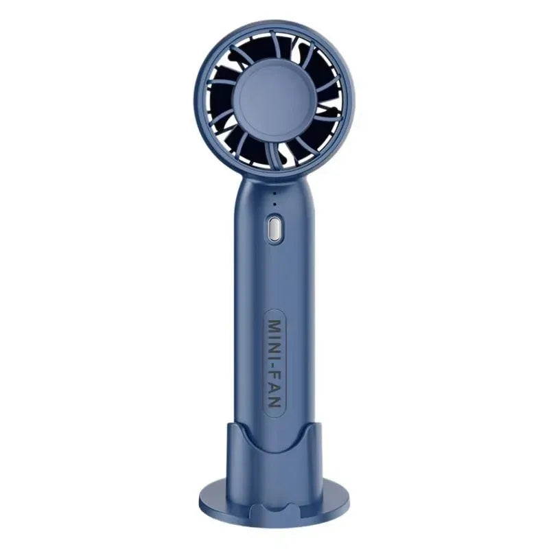 Portable Handheld Mini Fan with Phone Holder Dubai UAE rechargeable mini fan with built in phone holder for travel office home and outdoor use