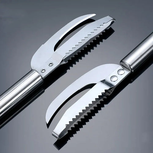 3 in 1 Stainless Steel Fish Scale Scraper Tool Dubai UAE multifunction seafood cleaning tool for scaling scraping and gutting fish
