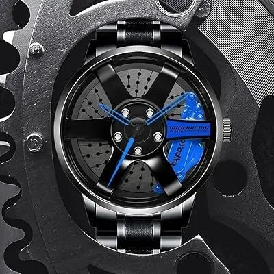 SMAIER Alloy Wheel Men's Fashion Watch Dubai UAE luxury men's wristwatch with alloy wheel dial design and premium style