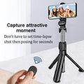 XT02 Bluetooth Selfie Stick Tripod with Remote Dubai UAE wireless selfie stick tripod with Bluetooth remote for selfies videos vlogging photography and travel