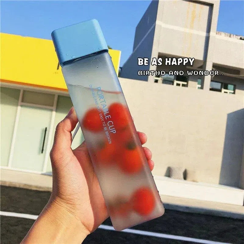 Creative Square Leakproof Sports Water Bottle 550ml Dubai UAE leakproof 550ml sports water bottle for gym fitness travel school office and everyday hydration