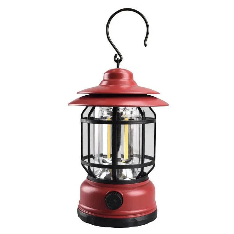 Retro Rechargeable LED Camping Lantern Dubai UAE portable outdoor lantern with rechargeable battery for camping hiking and emergency lighting