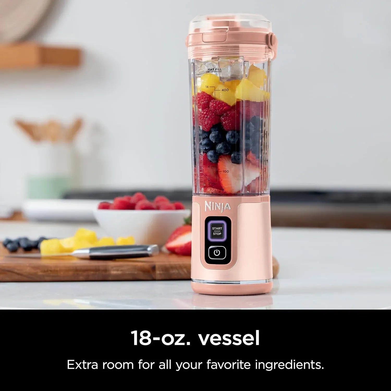 Ninja Blast Portable Blender 400ml Pink Dubai UAE portable USB rechargeable blender for smoothies protein shakes fresh juice and travel