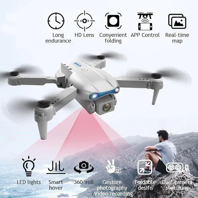 E99 Foldable HD Camera Drone Dubai UAE portable quadcopter with HD camera for aerial photography and outdoor adventures