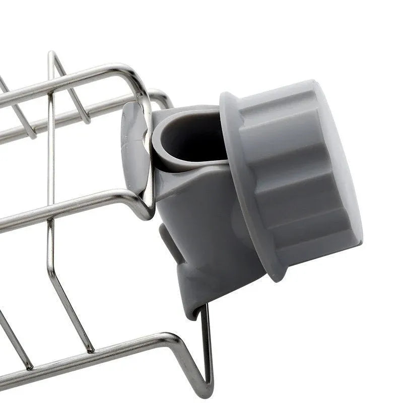Stainless Steel Faucet Storage Shelf Dubai UAE sink organizer rack for storing sponges soap brushes and kitchen essentials