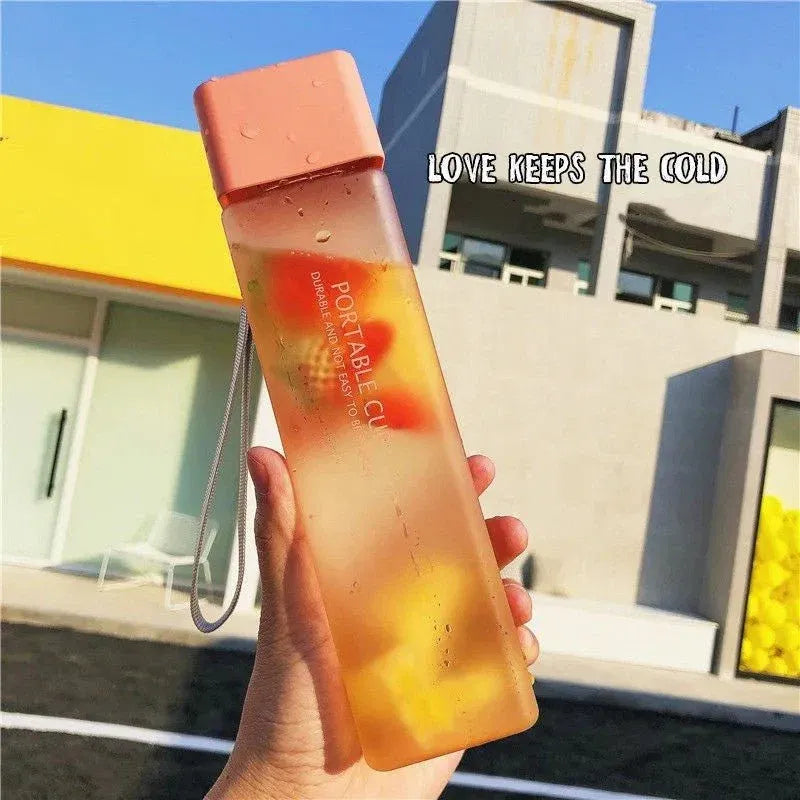 Creative Square Leakproof Sports Water Bottle 550ml Dubai UAE leakproof 550ml sports water bottle for gym fitness travel school office and everyday hydration
