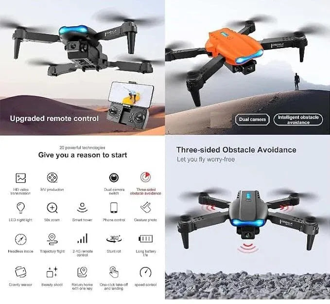 E99 Foldable HD Camera Drone Dubai UAE portable quadcopter with HD camera for aerial photography and outdoor adventures