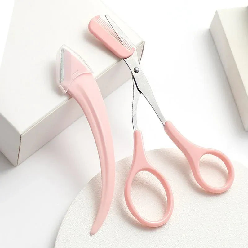 Eyebrow Trimming Knife with Comb for Precise Grooming Dubai UAE eyebrow trimming razor with comb for precise eyebrow shaping facial hair grooming and beauty care