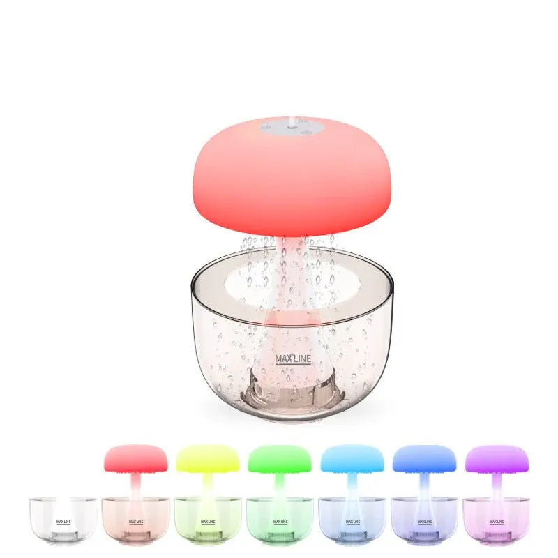 Jellyfish Raindrop Aroma Humidifier with LED Light Dubai UAE ultrasonic aroma diffuser with jellyfish raindrop effect LED night light and home humidifier