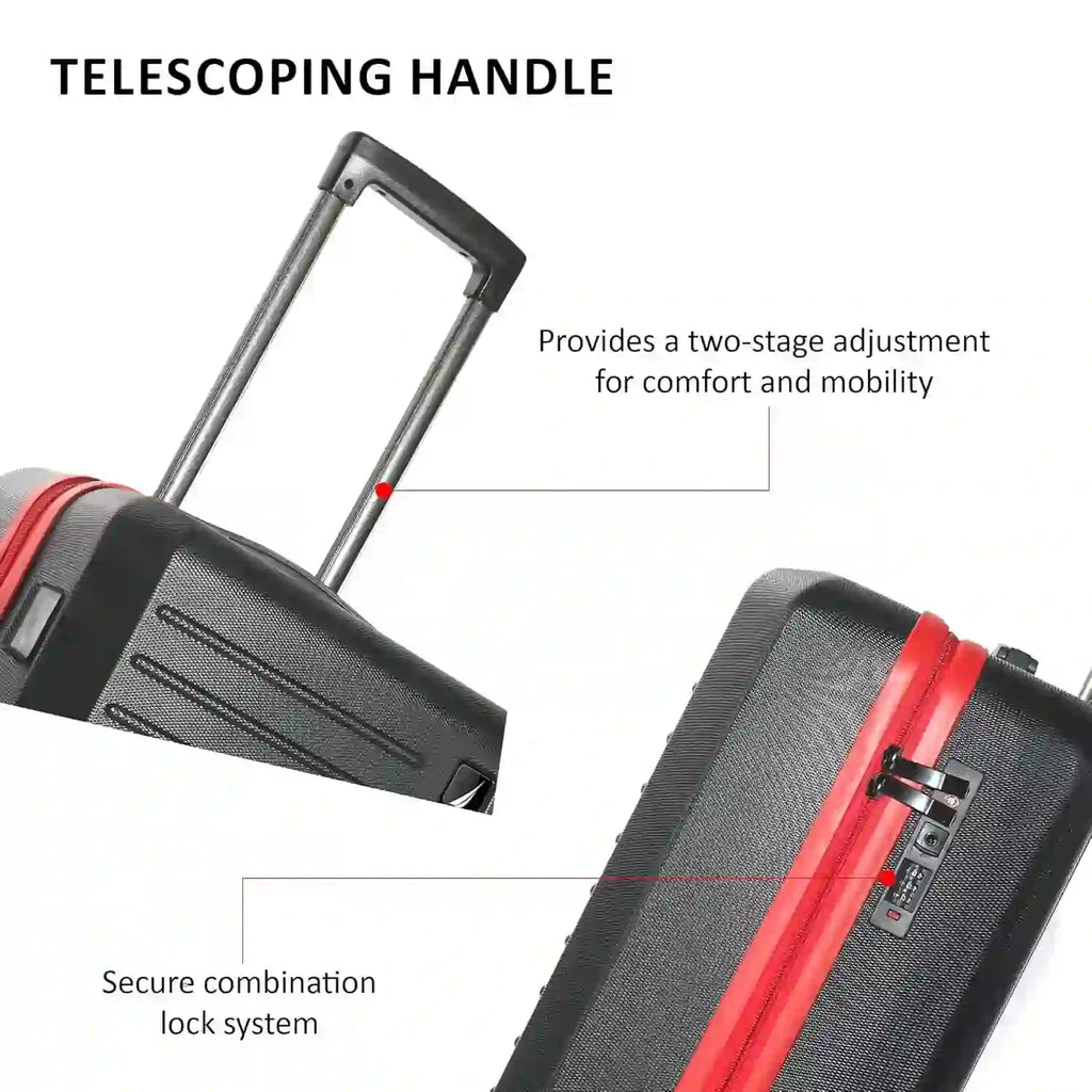 Nautica Spinner Trolley Luggage Bag Dubai UAE durable travel suitcase with smooth spinner wheels for business and vacation trips