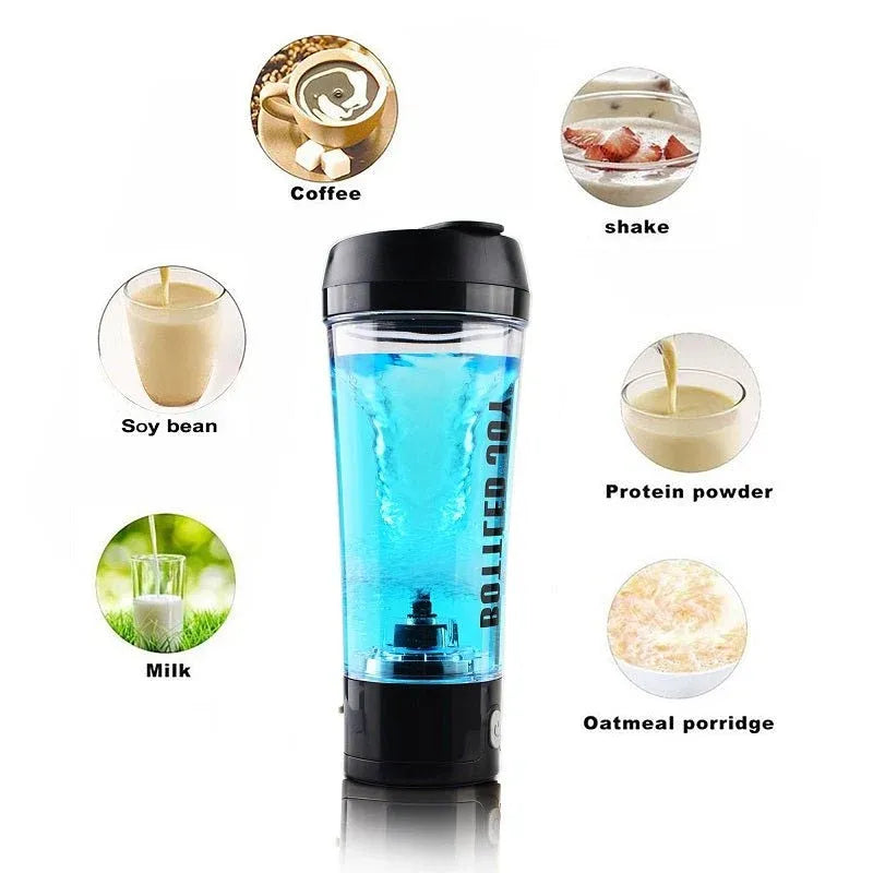 USB Electric Protein Shaker Bottle BPA Free Dubai UAE rechargeable electric protein shaker bottle BPA free for protein shakes smoothies pre workout and fitness