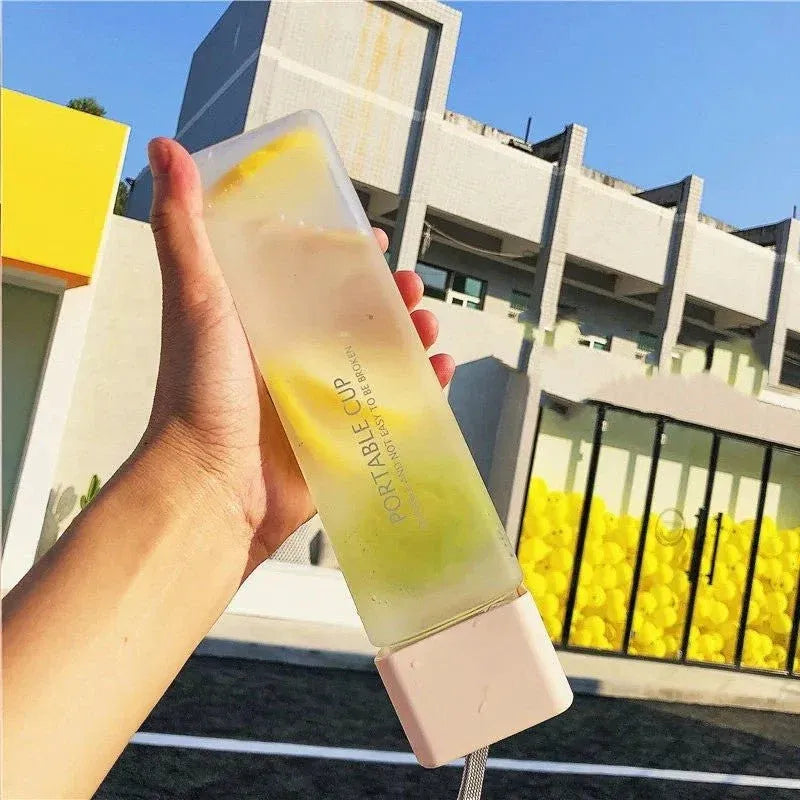 Creative Square Leakproof Sports Water Bottle 550ml Dubai UAE leakproof 550ml sports water bottle for gym fitness travel school office and everyday hydration