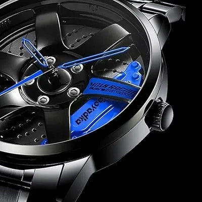 SMAIER Alloy Wheel Men's Fashion Watch Dubai UAE luxury men's wristwatch with alloy wheel dial design and premium style