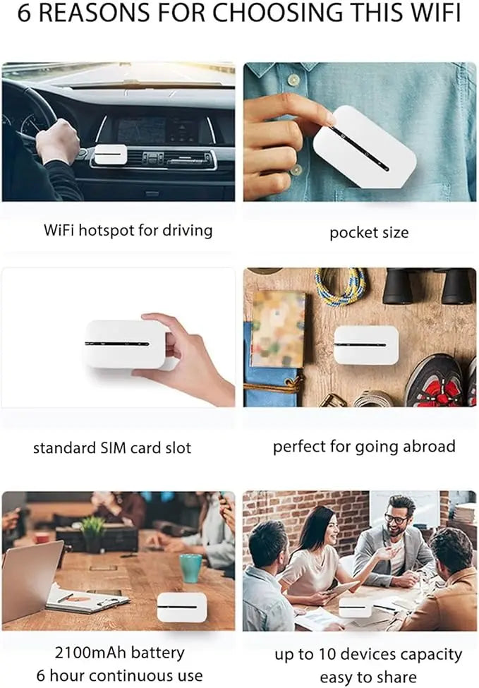 4G Mobile WiFi Pro Portable Hotspot Router High Speed Internet UAE
