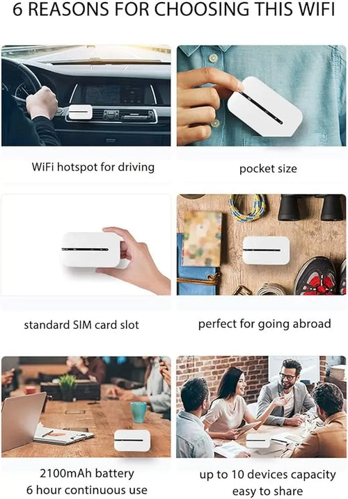 4G Mobile WiFi Pro Portable Hotspot Router High Speed Internet UAE

