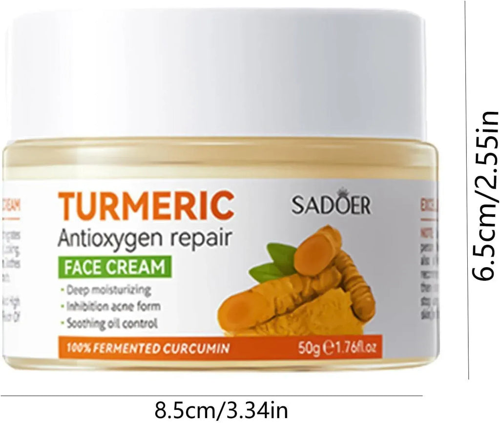 SADOER Turmeric Face Cream 50g Dubai UAE nourishing turmeric face cream for moisturizing brightening and daily skincare routine