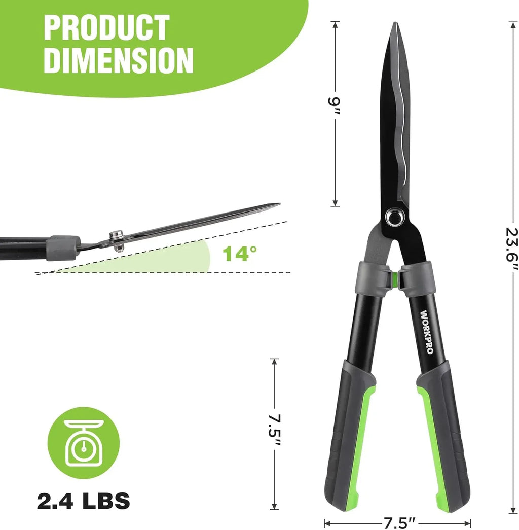 Manual Garden Hedge Shears with Extended Handles Dubai UAE heavy duty hedge trimming shears for garden bushes shrubs and landscape maintenance