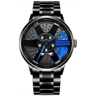 SMAIER Alloy Wheel Men's Fashion Watch