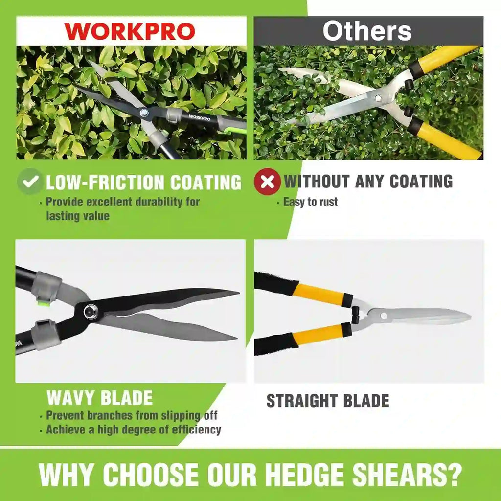 Manual Garden Hedge Shears with Extended Handles Dubai UAE heavy duty hedge trimming shears for garden bushes shrubs and landscape maintenance