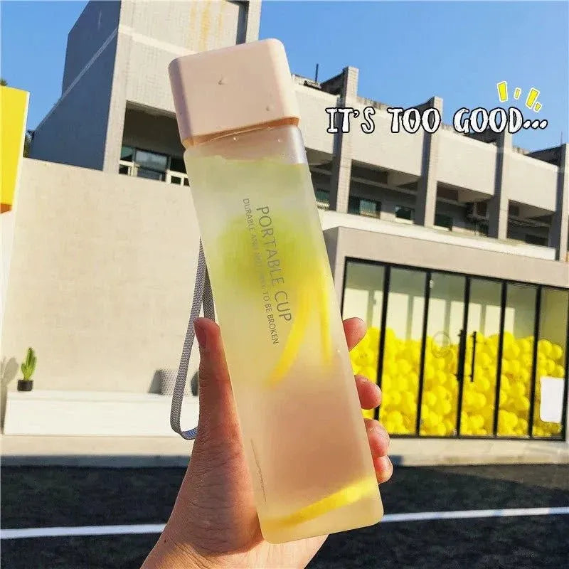 Creative Square Leakproof Sports Water Bottle 550ml Dubai UAE leakproof 550ml sports water bottle for gym fitness travel school office and everyday hydration