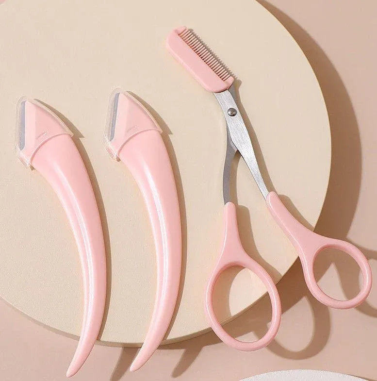 Eyebrow Trimming Knife with Comb for Precise Grooming Dubai UAE eyebrow trimming razor with comb for precise eyebrow shaping facial hair grooming and beauty care