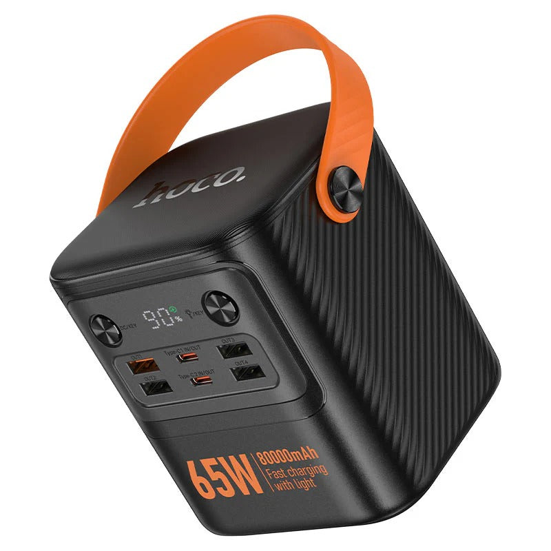 Hoco TitanCharge 80000mAh 65W Fast Charging Power Station for Laptops & Smartphones | Emirasouq
