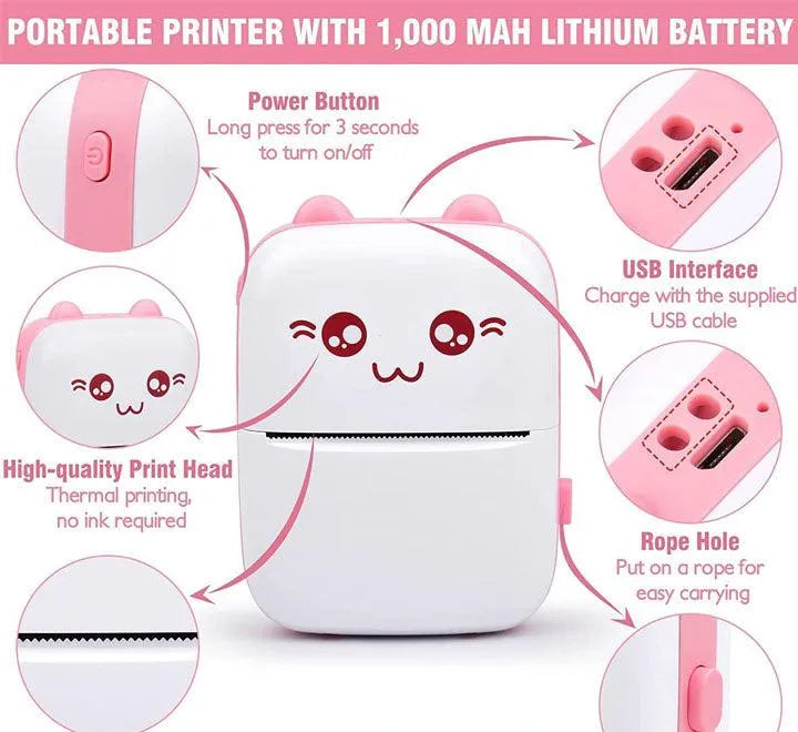 PocketPrint Mini Bluetooth Thermal Printer Dubai UAE portable wireless printer for photos notes labels and study materials