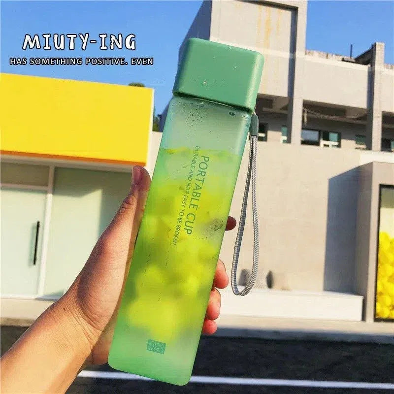Creative Square Leakproof Sports Water Bottle 550ml Dubai UAE leakproof 550ml sports water bottle for gym fitness travel school office and everyday hydration