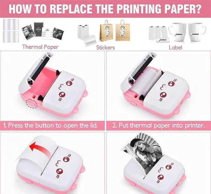 PocketPrint Mini Bluetooth Thermal Printer Dubai UAE portable wireless printer for photos notes labels and study materials
