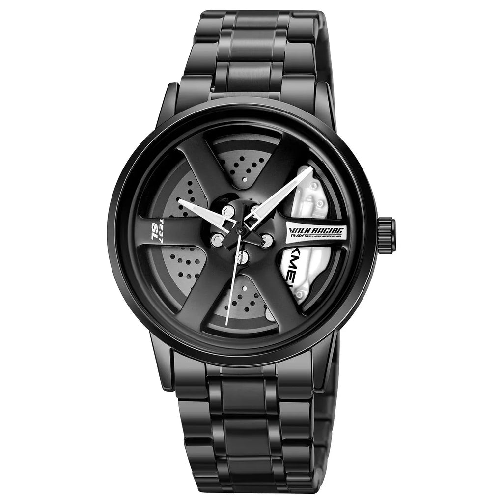 SMAIER Alloy Wheel Men's Fashion Watch Dubai UAE luxury men's wristwatch with alloy wheel dial design and premium style
