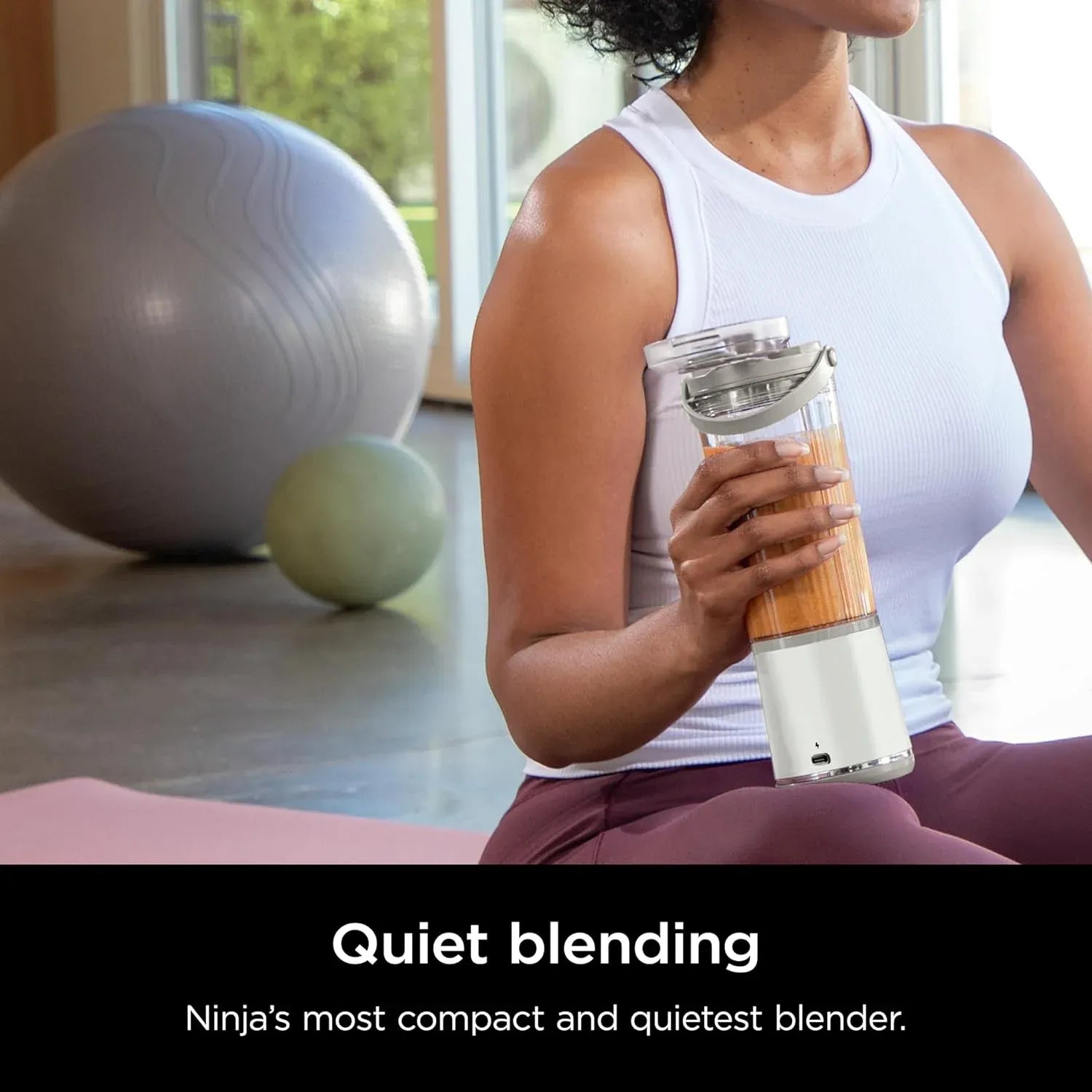Ninja Blast Portable Blender 400ml Pink Dubai UAE portable USB rechargeable blender for smoothies protein shakes fresh juice and travel