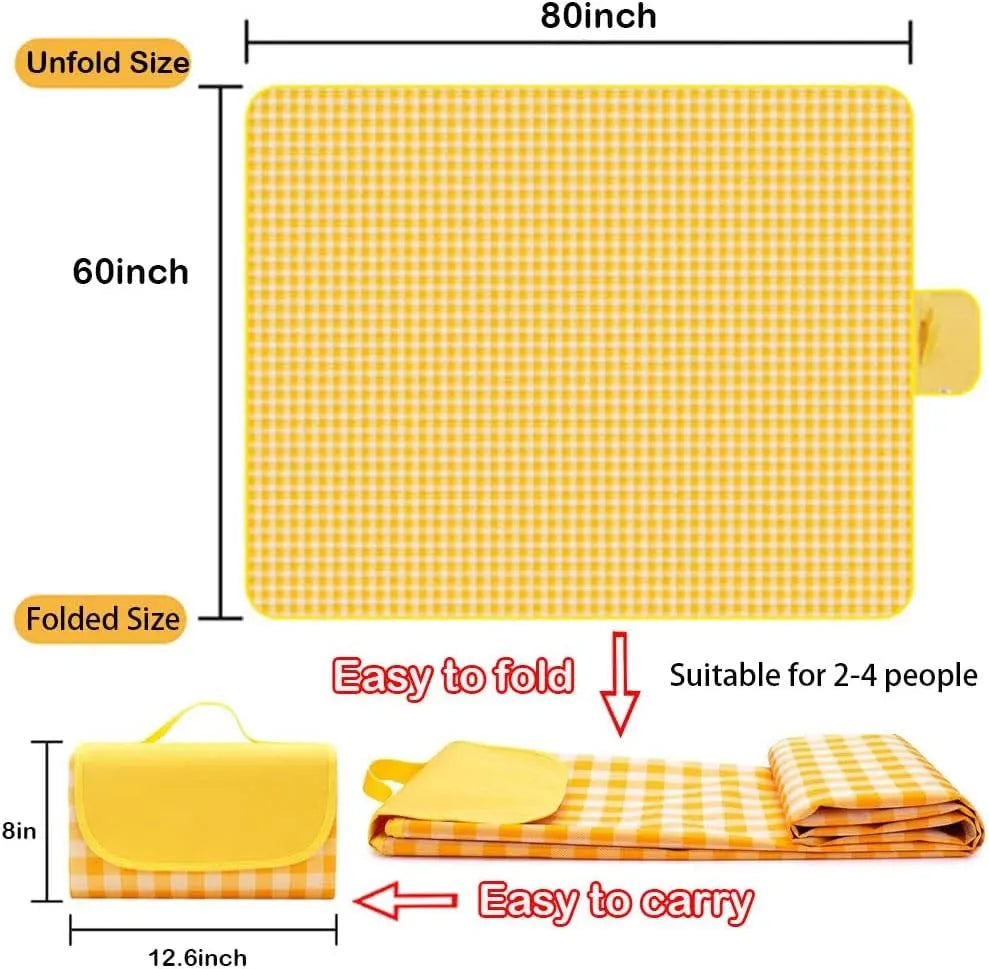 Waterproof Outdoor Picnic Blanket and Camping Mat Dubai UAE waterproof picnic blanket for camping beach park travel and outdoor family activities