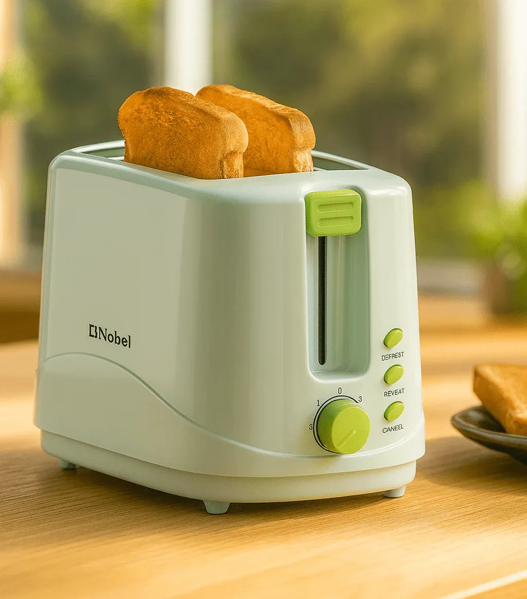 Nobel 2 Slice Toaster with Adjustable Browning Dubai UAE electric bread toaster with adjustable browning control for crispy toast and breakfast