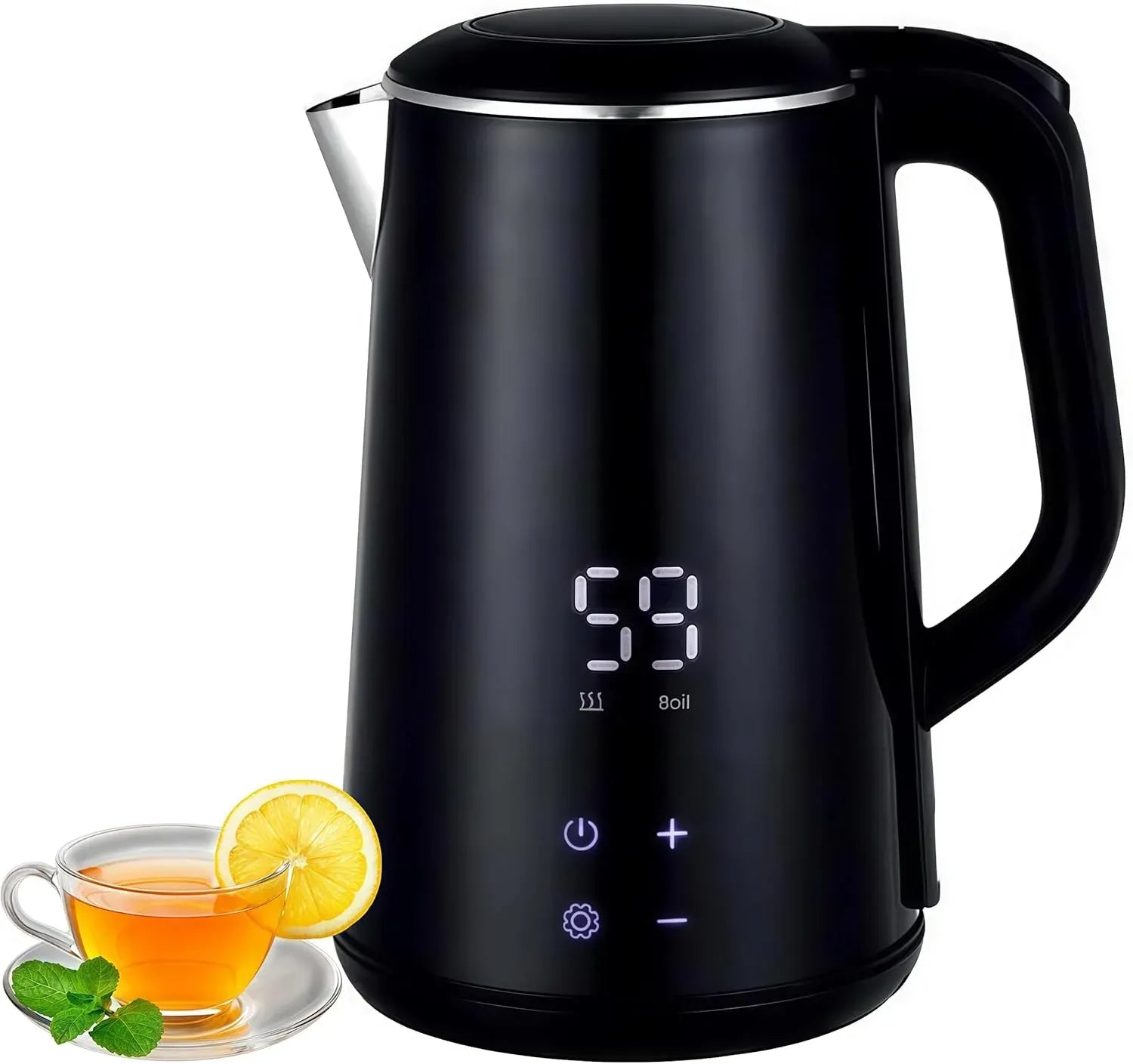 DENX Digital Temperature Control Kettle 1.6L Dubai UAE smart electric kettle with digital temperature control fast boiling and 1.6L capacity