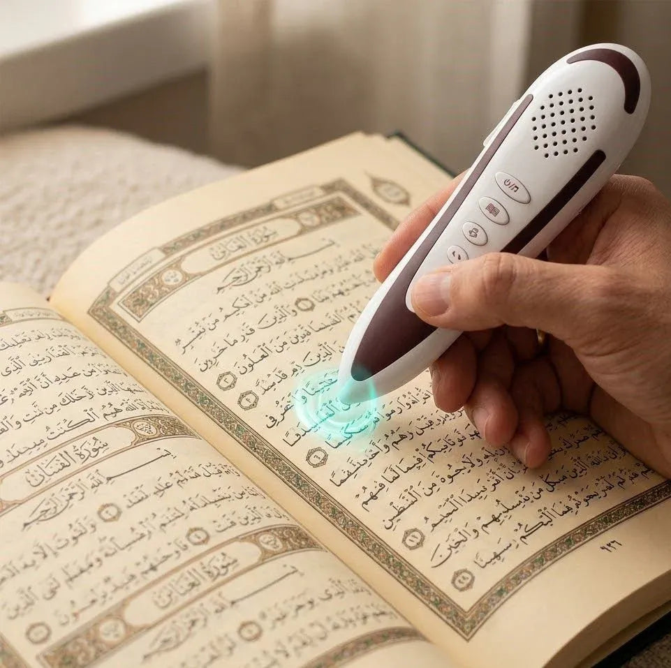 Dar Al Ghalah Quran Reading Pen 32GB Bluetooth Dubai UAE smart Quran reading pen with 32GB storage Bluetooth audio learning and interactive Islamic education