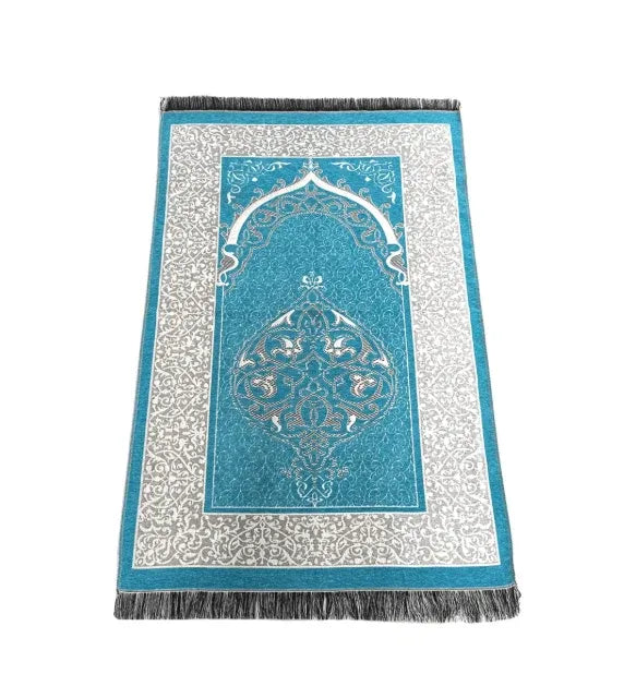 Ismani Premium Prayer Mat Dubai UAE premium Islamic prayer mat with soft comfortable fabric for daily Salah home mosque and travel use