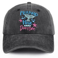 Vintage Mermaid Hair Baseball Cap Dubai UAE stylish women's ponytail cap for casual wear outdoor activities and everyday fashion