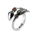 Vintage Arrow Adjustable Men's Statement Ring – Retro Open Finger Band | Emirasouq