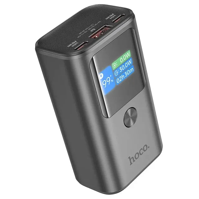 Hoco Q17A 30W Fast Charging LED Power Bank Dubai UAE portable power bank with 30W fast charging and LED battery display for smartphones tablets and USB devices