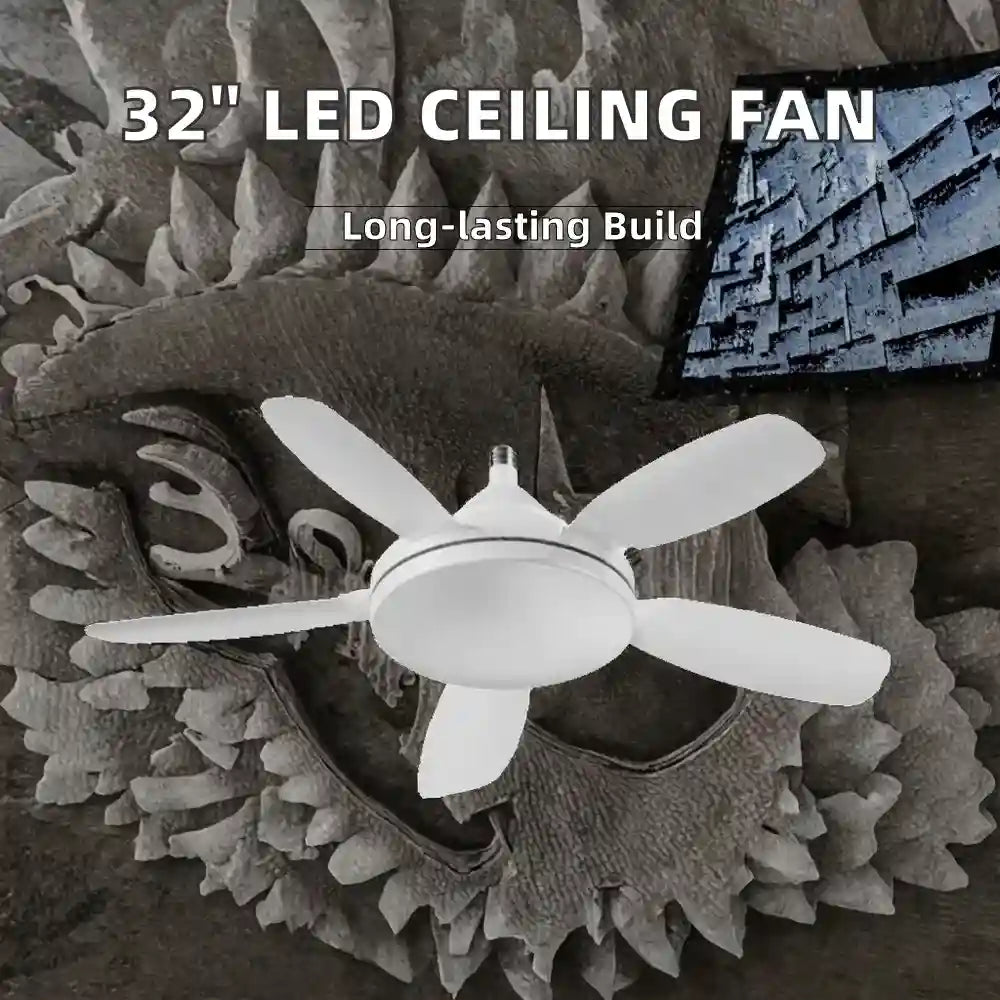 Torima LED Socket Fan Light 50W Ceiling Fan Lamp Dubai UAE energy efficient LED ceiling fan light with bright illumination and cooling airflow