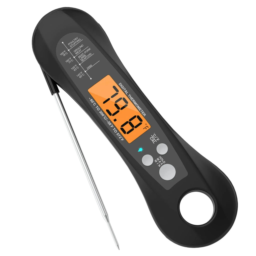Waterproof Digital Folding Kitchen Thermometer Dubai UAE instant read food thermometer for cooking grilling baking BBQ and kitchen temperature measurement