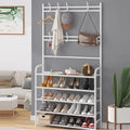Multi Functional Shoe and Hat Rack with Coat Hooks Dubai UAE entryway shoe rack with coat hooks hat storage and space saving hallway organizer